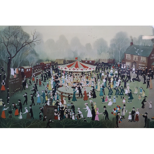 364 - Large Signed Helen Bradley Limited Edition Print Approx 38 x 29 Inches