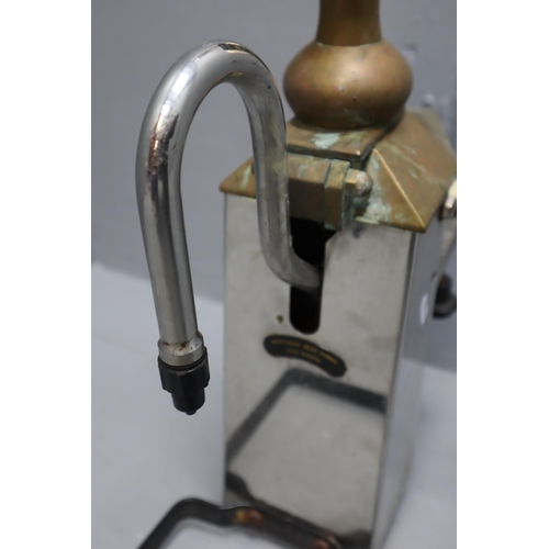 406 - Traditional Beer Hand Pull Bar Pump with Pedigree Badge