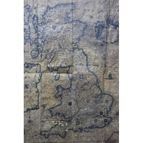 374 - Map of Britannia in Framed and Glazed Mount (22