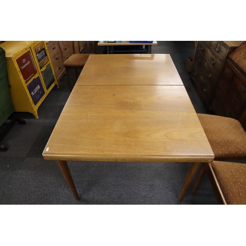 525 - Cross Match Mid Century Dining Table and Chairs to include a Possibly Meredew Teak Extending Ta... 