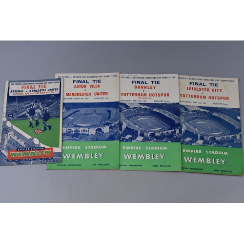 443 - Selection of Vintage Football Programmes To Include Four F.A Cup Final, Aston Villa v Manchester Uni... 