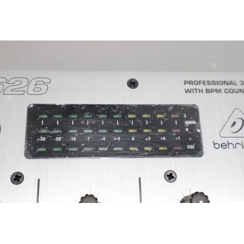 501 - Behringer PRO MIXER DX626 Professional 3-Channel DJ Mixer with BPM Counter and VCA Control