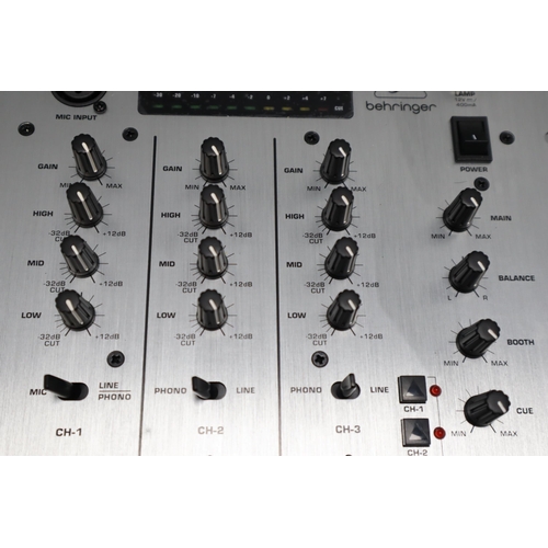 501 - Behringer PRO MIXER DX626 Professional 3-Channel DJ Mixer with BPM Counter and VCA Control