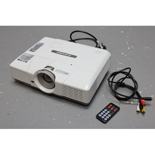 543 - A Mitsubishi XD510U Projector, Powers On When Tested But Shows Various Dots on The Projected Image M... 