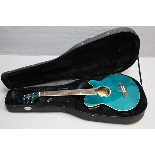 545 - A Westfield JBEA35-BL Cut-Away Electro-Acoustic Guitar With In-Built Tuner and Original Case