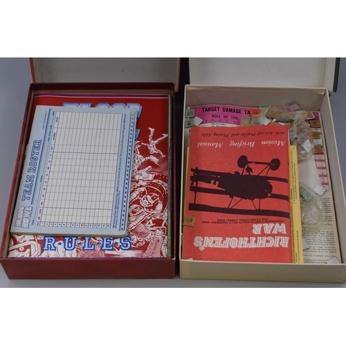 506 - Selection of Vintage Board Game Including Richthofen's War and 1st Edition Game Workshop Blood (Unch... 