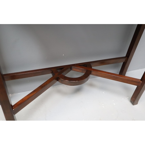 558 - Antique mahogany solid wood night table (28 1/2