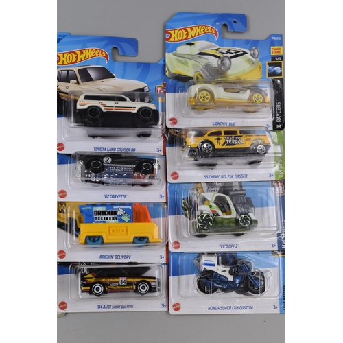 521 - Hot Wheels Selection of 12 Single Cars including Star Wars and a HW Sports 5 Pack (All Sealed)