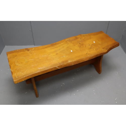 561 - A Rustic Style Pine Coffee Table, Approx 48