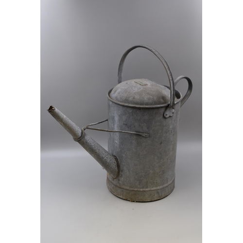 636 - Vintage Galvanized Three Gallons watering Can