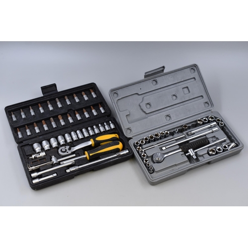 653 - Two Socket Sets To Include Workzone Cased Socket Set, And Twenty-Three Piece Cased Socket Set (Incom... 