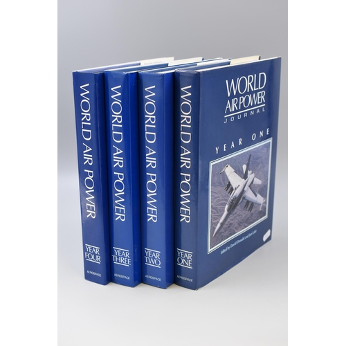 704 - Set of Four ' World Air Power Journal' Books Year 1-4 Many Photos and Diagrams