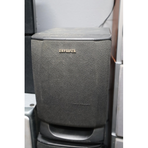 743 - A Large Selection of Untested Speakers To Include Aiwa, Sony, Gale 30 Series, Binatone, GEC, And Mor... 