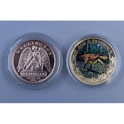 236 - Three Historic Coin Collections (Man in Flight & Historic Cars) Wellingto and Age of the Dinosau... 