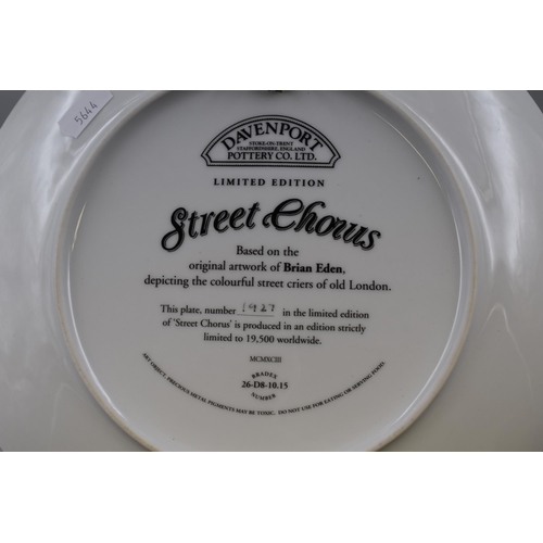 294 - Limited Edition Davenport 'Street Chorus' wall hanging plate decoration