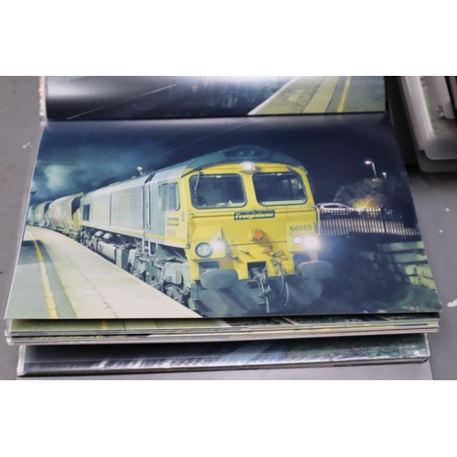 488 - Large selection of British railway photographs in A4 size in colour (20 albums, around 500 photos)&n... 