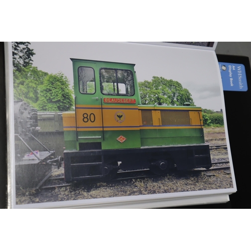 488 - Large selection of British railway photographs in A4 size in colour (20 albums, around 500 photos)&n... 