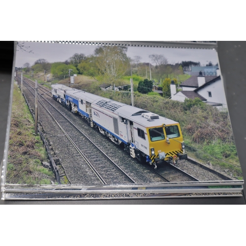 488 - Large selection of British railway photographs in A4 size in colour (20 albums, around 500 photos)&n... 