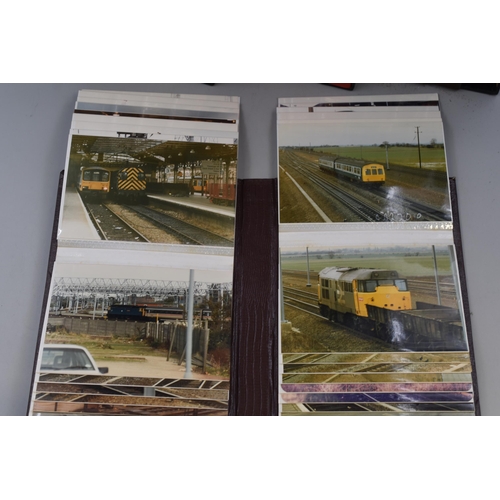 489 - 16 photo albums each containing 72 photos of Railway engines from various locations around the count... 