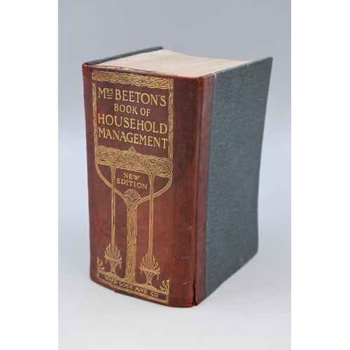 457 - A Mrs Beetons book of household management, 1912 edition.