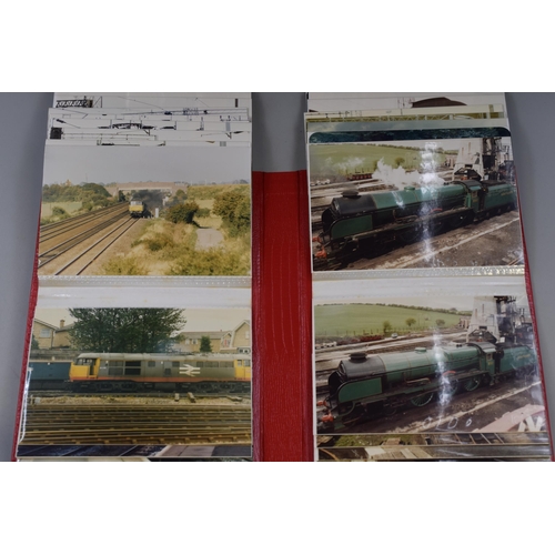 492 - 16 photo albums each containing 72 photos of Railway engines from various locations around the count... 