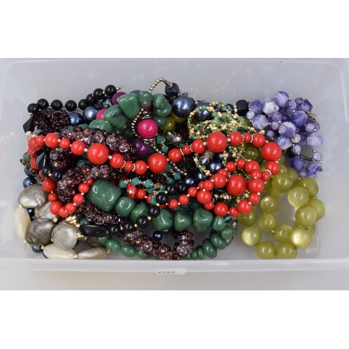 468 - A Selection of Unsorted Designer Beaded Necklaces