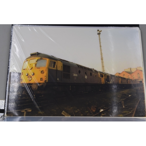 502 - A selection of British railway photographs in A4 size in colour (10 albums and a large amount of pho... 