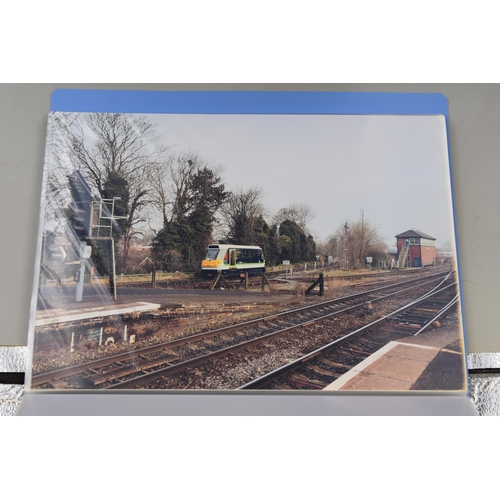 503 - A selection of British railway photographs in A4 size in colour (10 albums and a large amount of pho... 