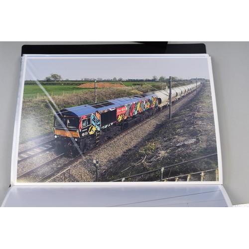 504 - A very large collection of A4 sized British railway photographs in colour. From industrial to commer... 