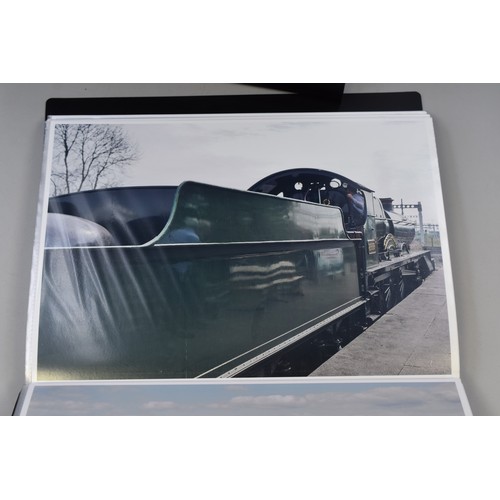 504 - A very large collection of A4 sized British railway photographs in colour. From industrial to commer... 