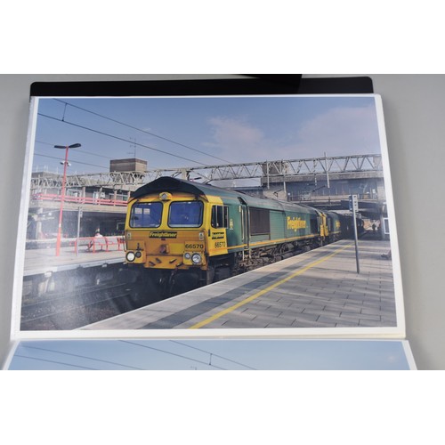 504 - A very large collection of A4 sized British railway photographs in colour. From industrial to commer... 