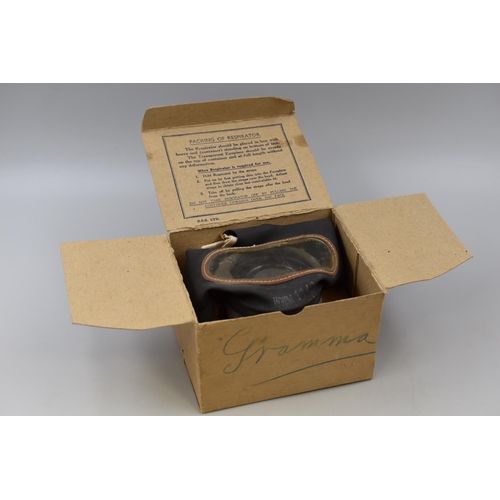 344 - A Boxed WWII Civilian Issue Respirator