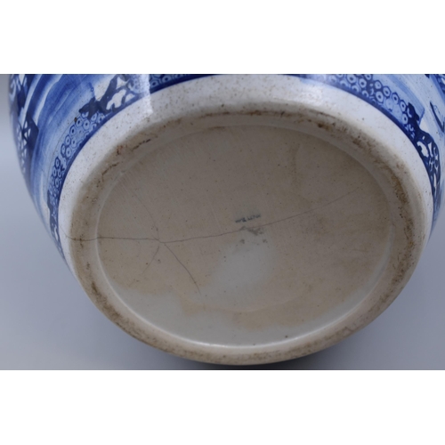 346 - Large Oriental Blue and White Planter (11