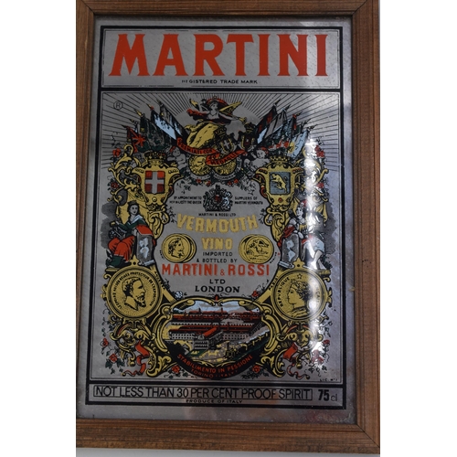 347 - Two vintage pub branded mirrors (Martini 12