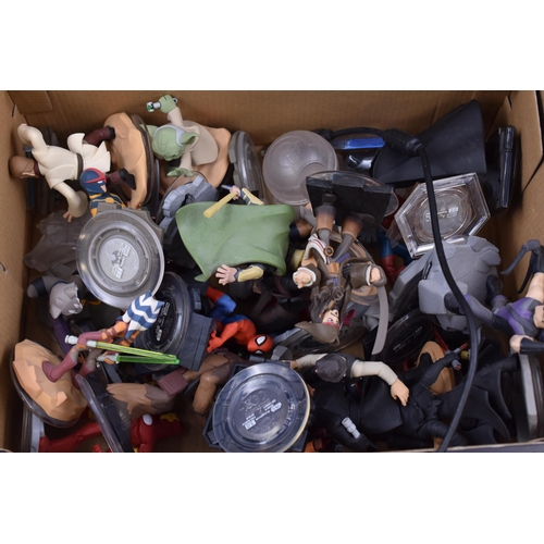 549 - Box Full of PS4 Disney Infinity Characters with Two Games and A Base