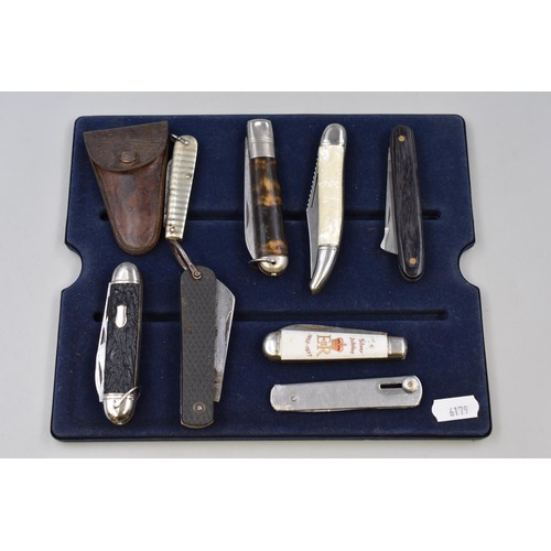 149 - Selection of Vintage Pocket Knives inclduing Ravi, Richards, and More