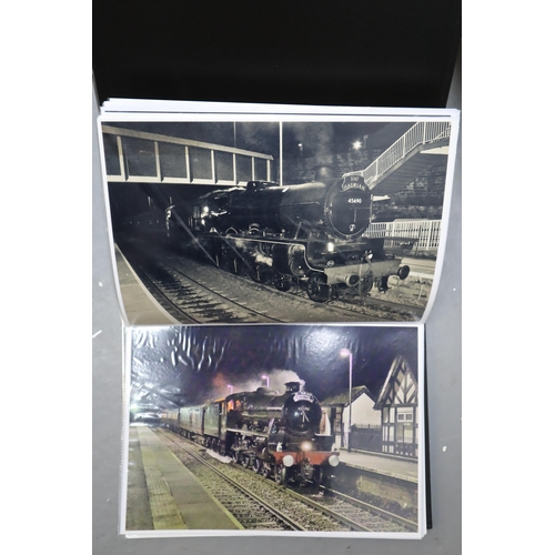 511 - A selection of British railway photographs in A4 size in colour (11 albums and a large amount of pho... 