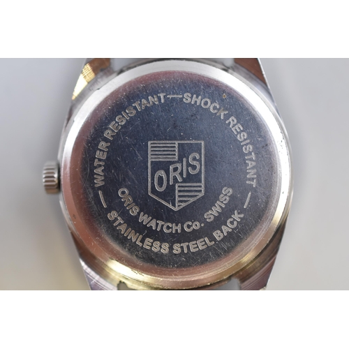 101 - Oris Shock Proof 17 Jewels Watch with Leather Strap in Presentation Box