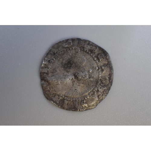 155 - Elizabeth I Silver Hammered Half Groat