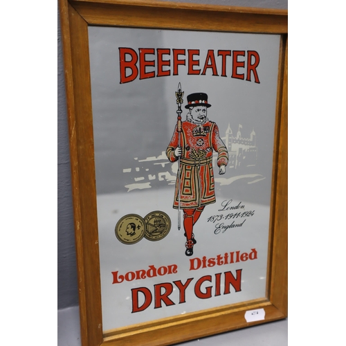 355 - Two Pub Branded Mirrors (Beefeater 13