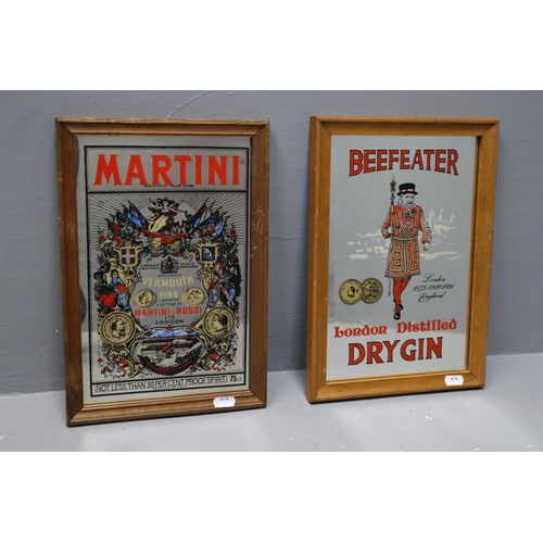 355 - Two Pub Branded Mirrors (Beefeater 13