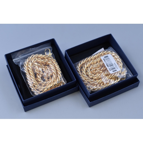 114 - Selection of 18K Gold Plated Necklace in Presentation Boxes