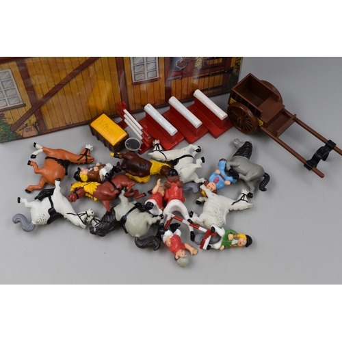 538 - A Selection of 1980's Penny's Pony Club Toys, In Stable Carry Case