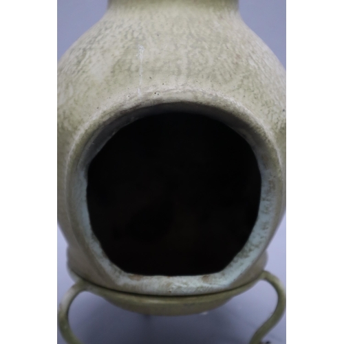 362 - Small vintage ceramic Chiminea (19 1/2