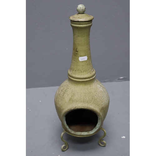 362 - Small vintage ceramic Chiminea (19 1/2