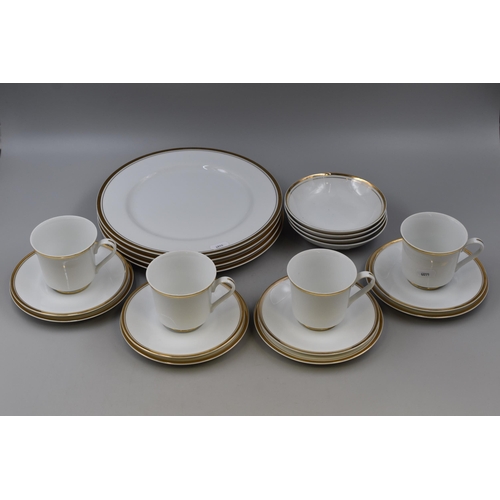 366 - Twenty Piece Sheffield Regency Gold Porcelain Fine China Tea / Dinner Set