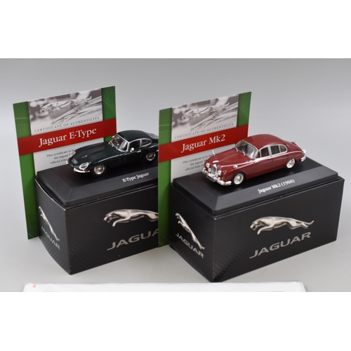 184 - Pair Of Collectors Model Jaguar Cars By Atlas Editions To Include, Jaguar E-Type and Jaguar Mk II, S... 