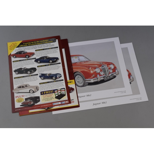 184 - Pair Of Collectors Model Jaguar Cars By Atlas Editions To Include, Jaguar E-Type and Jaguar Mk II, S... 