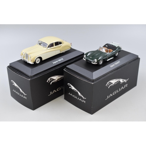 191 - Pair Of Collectors Model Jaguar Cars By Atlas Editions To Include, Jaguar Mk VII and Jaguar XKSS57, ... 