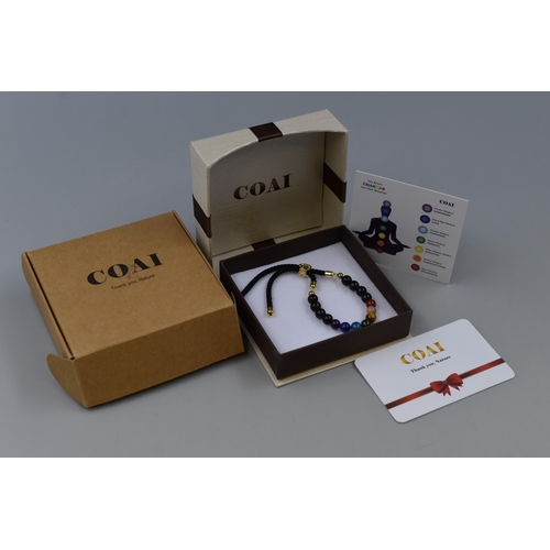 141 - COAI Mala Bead Bracelet for Women With Presentation Box (Missing Aglet)